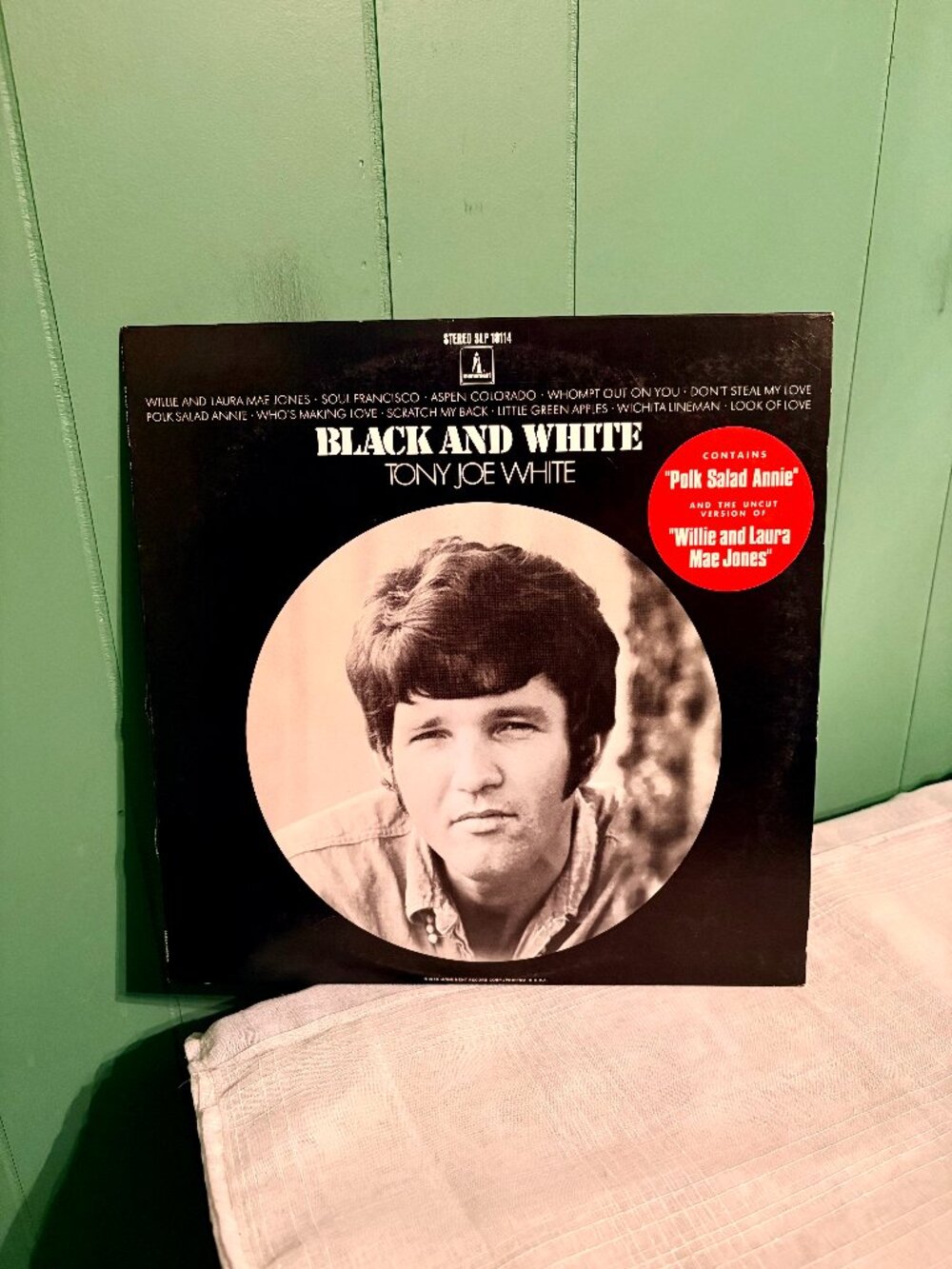 Tony Joe White-Black & White Monument Records SLP 18114 1969 Lp VG+ Tested